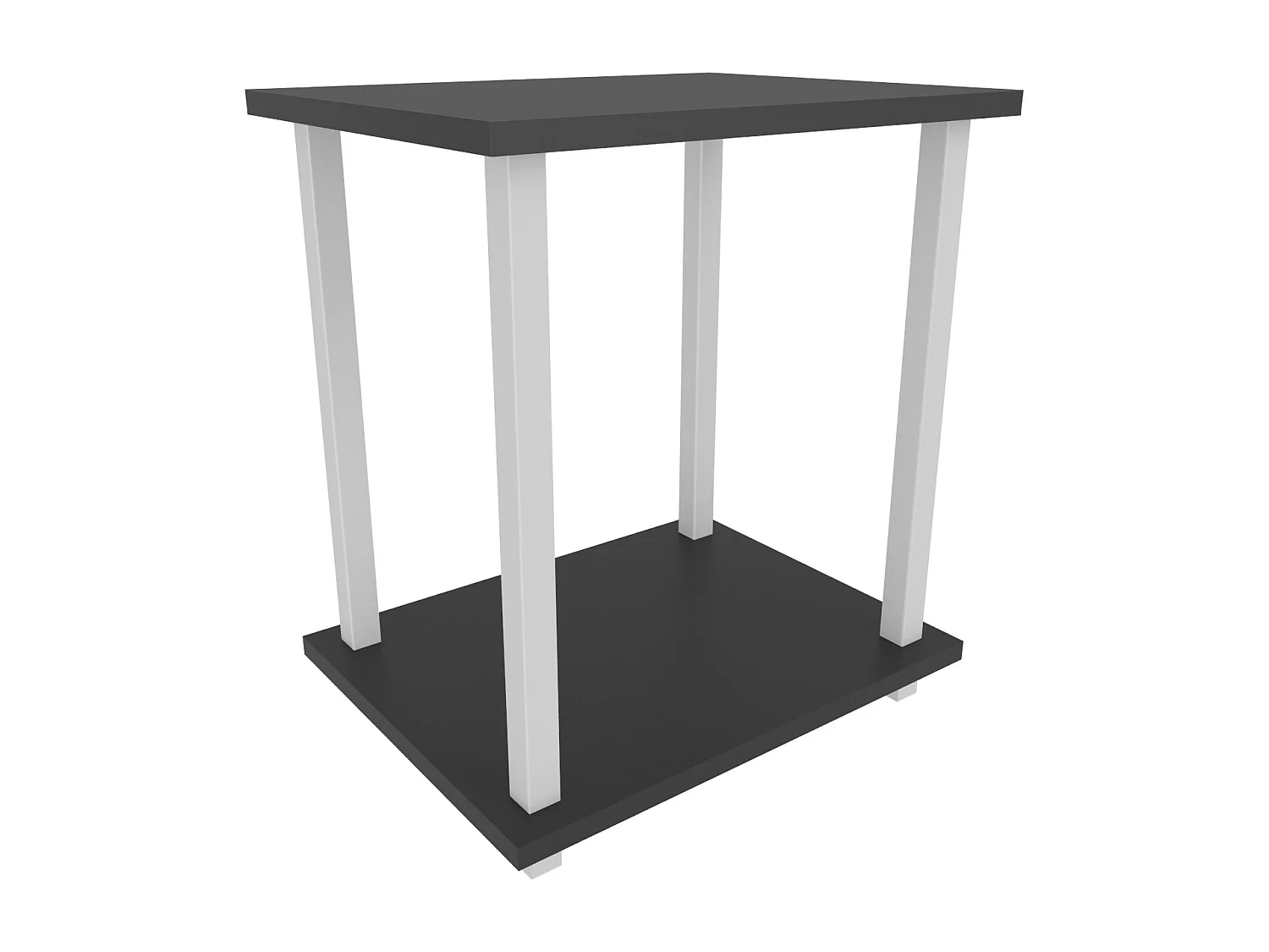 Decorotika Gurnee Metal Frame Side End Table - W 45 cm x H 48 cm x D 35 cm