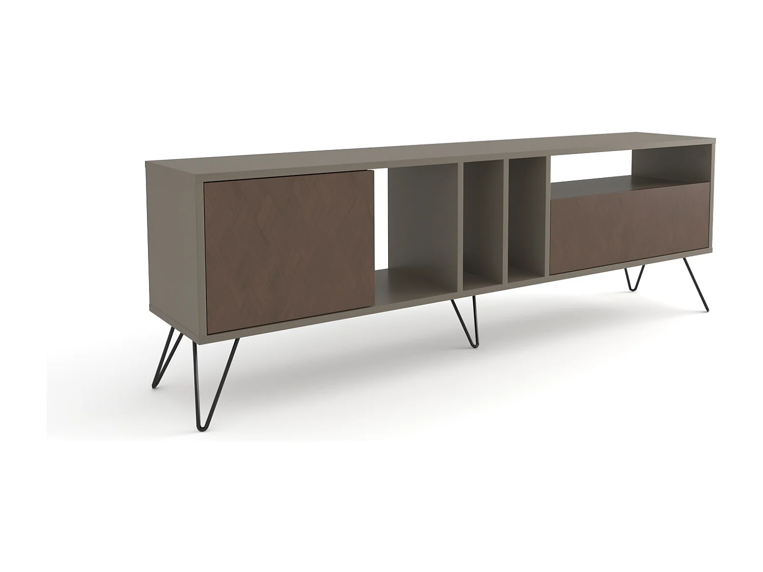 Decorotika Matera for TVs up to 60 Inches with 2 Wall Shelves