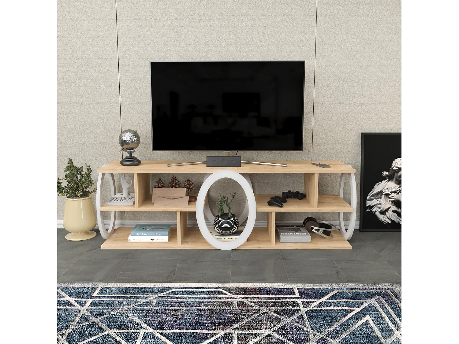 Decorotika Fale TV Unit for TVs up to 60 inch