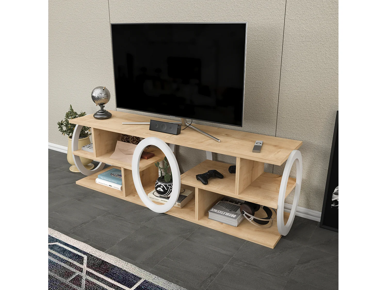 Decorotika Fale TV Unit for TVs up to 60 inch