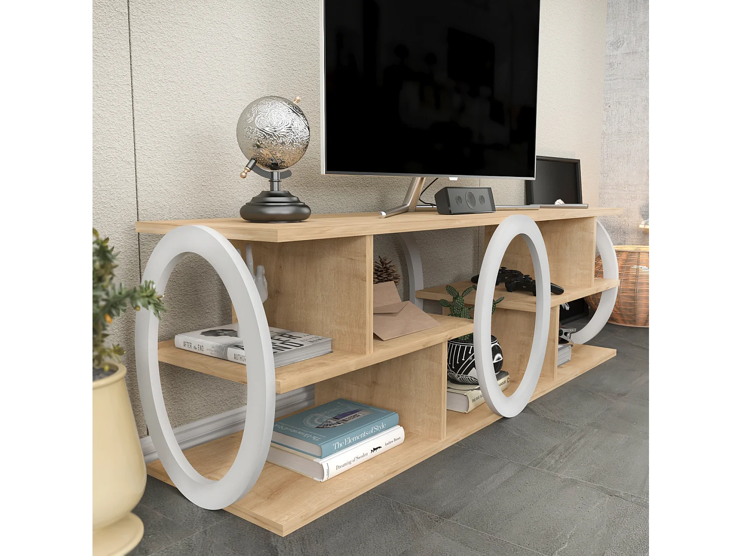Decorotika Fale TV Unit for TVs up to 60 inch