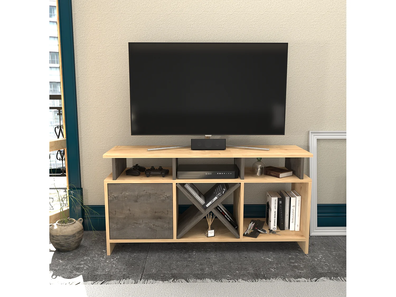 Decorotika Auburn  TV Unit for TV's up to 47 inches