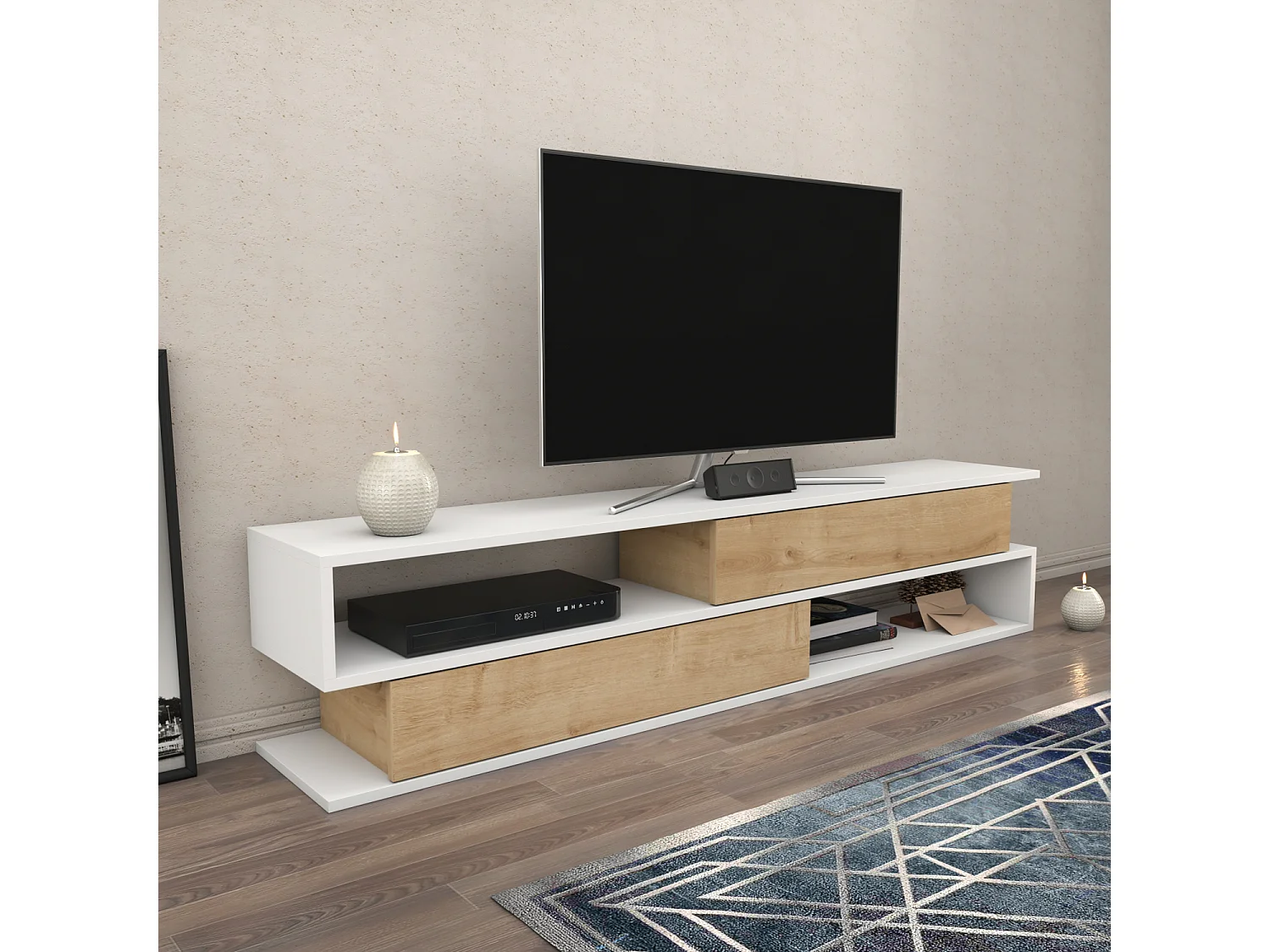 Decorotika Cortez Modern  TV Unit for TV's up to 72 inches