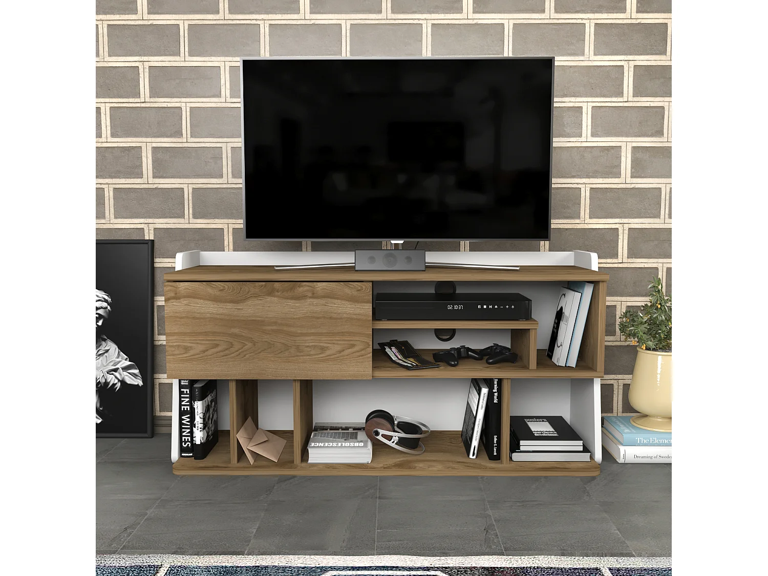 Decorotika Raca  TV Unit for TVs up to 55 inches