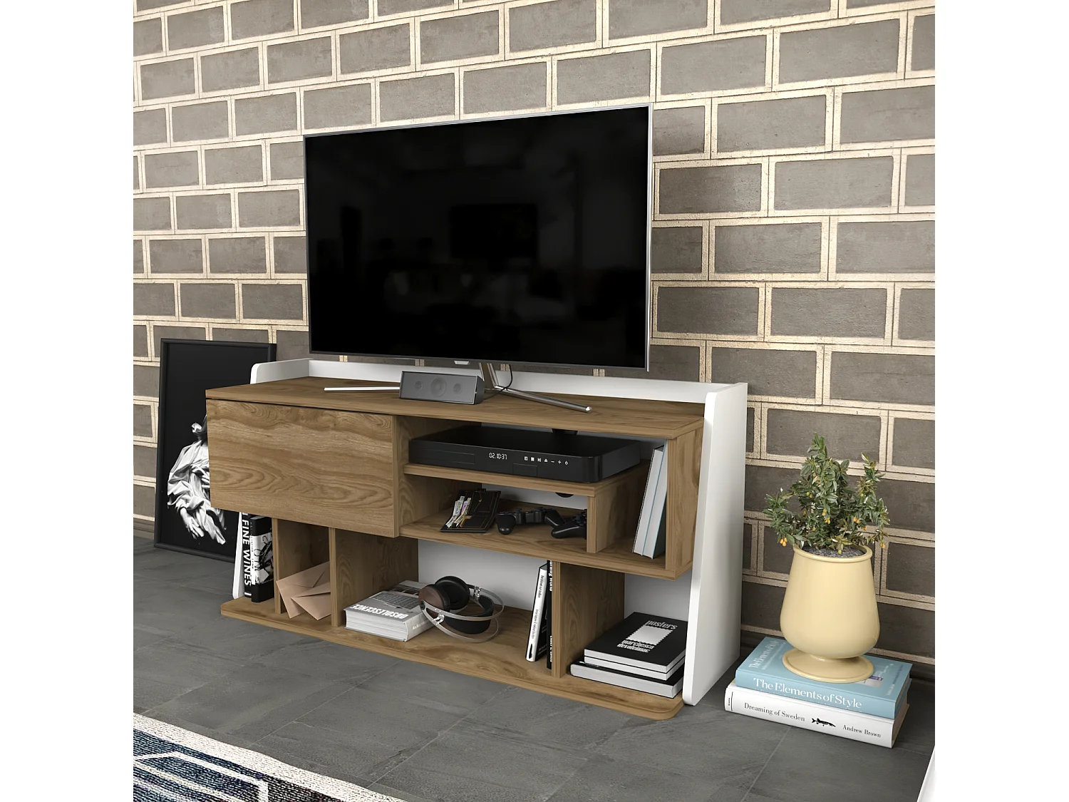 Decorotika Raca  TV Unit for TVs up to 55 inches