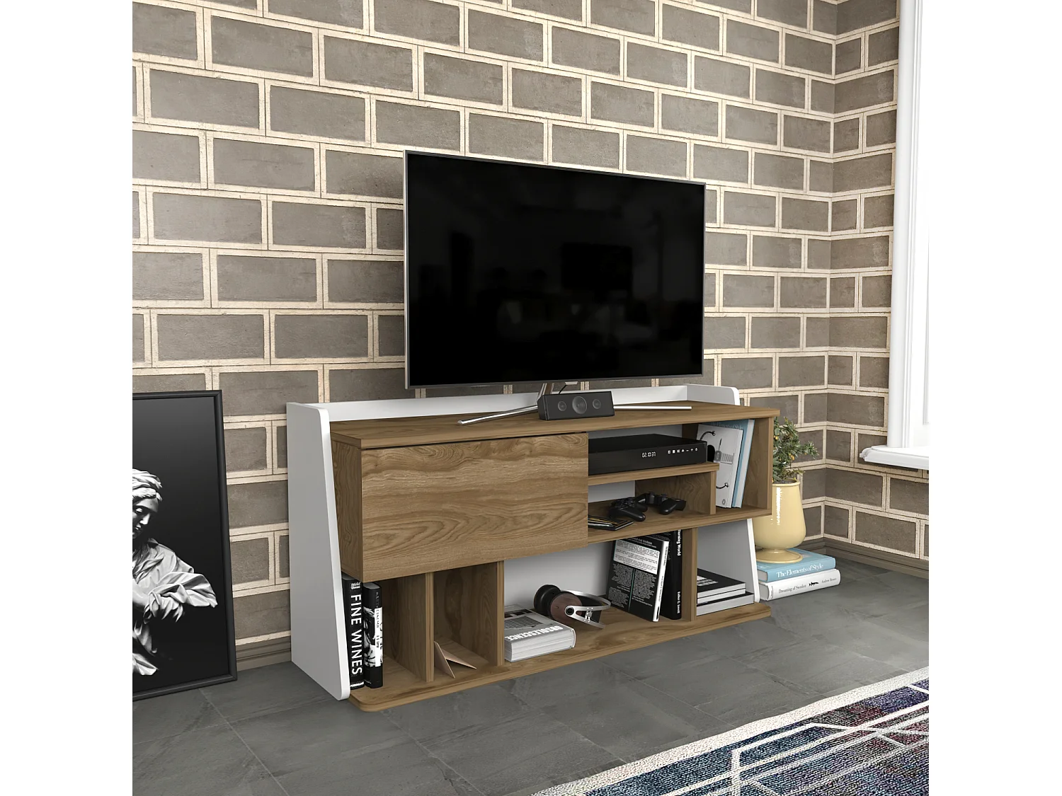 Decorotika Raca  TV Unit for TVs up to 55 inches