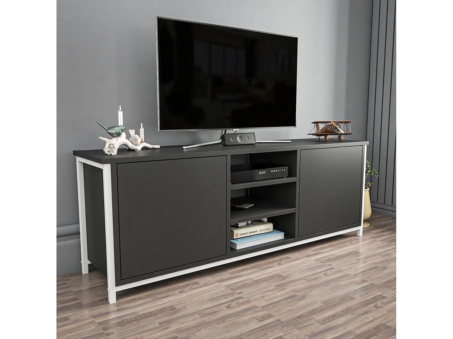 DECOROTIKA Otis TV Stand for TV's up to 63 inch