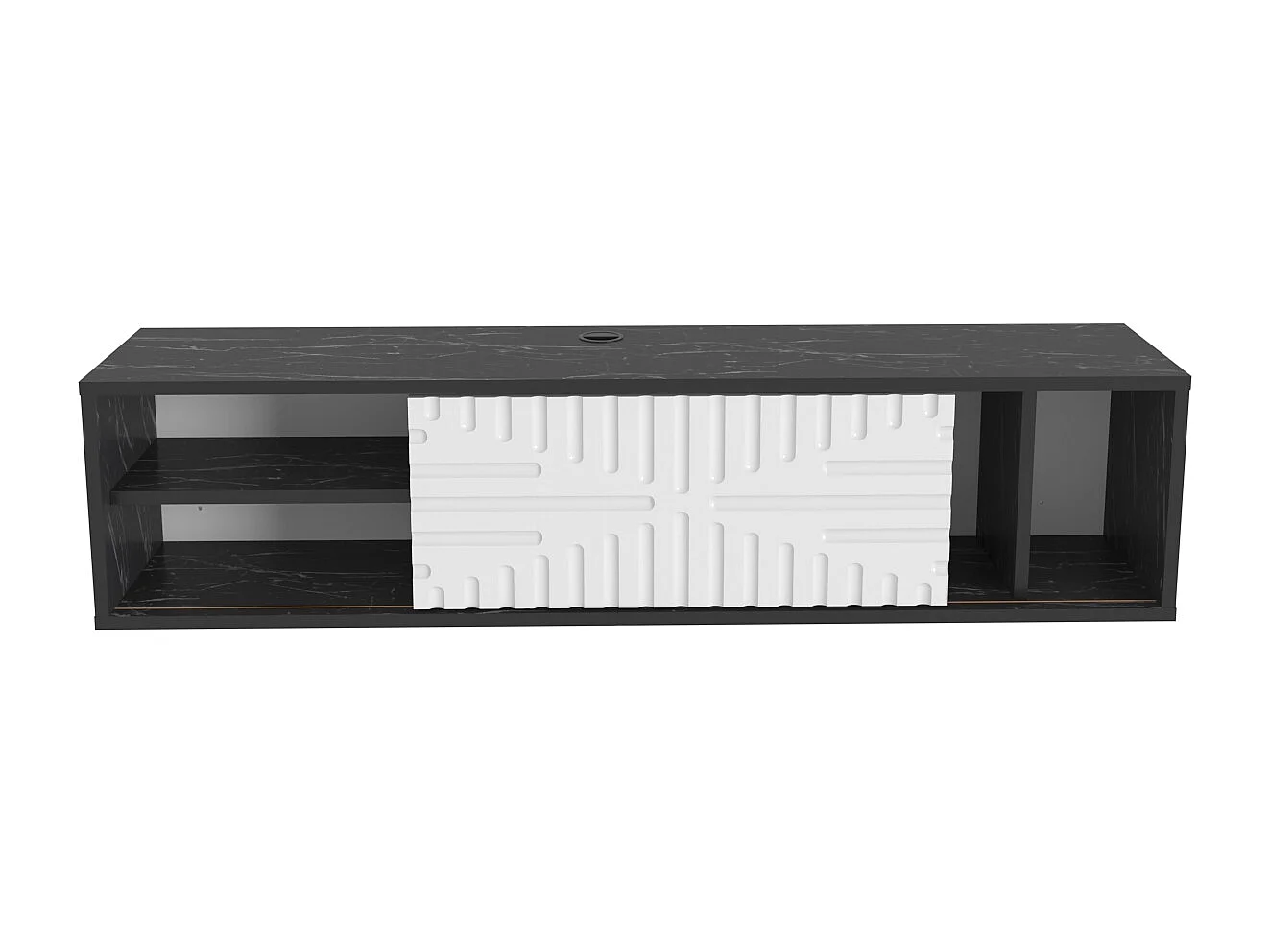 Decorotika Teo Floating TV Unit for TV's up to 55 inches with MDF Sliding Door