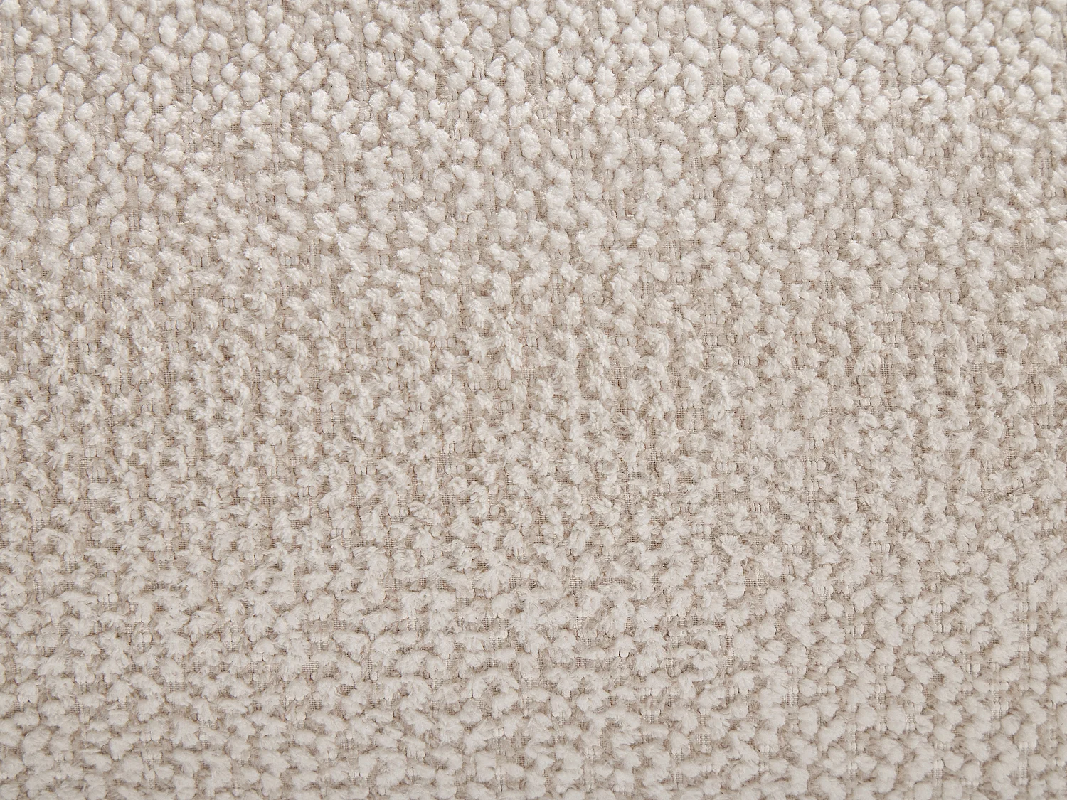 Sommier coffre 140 x 190 cm en tissu texturé - Écru - LELINA de YSMÉE
