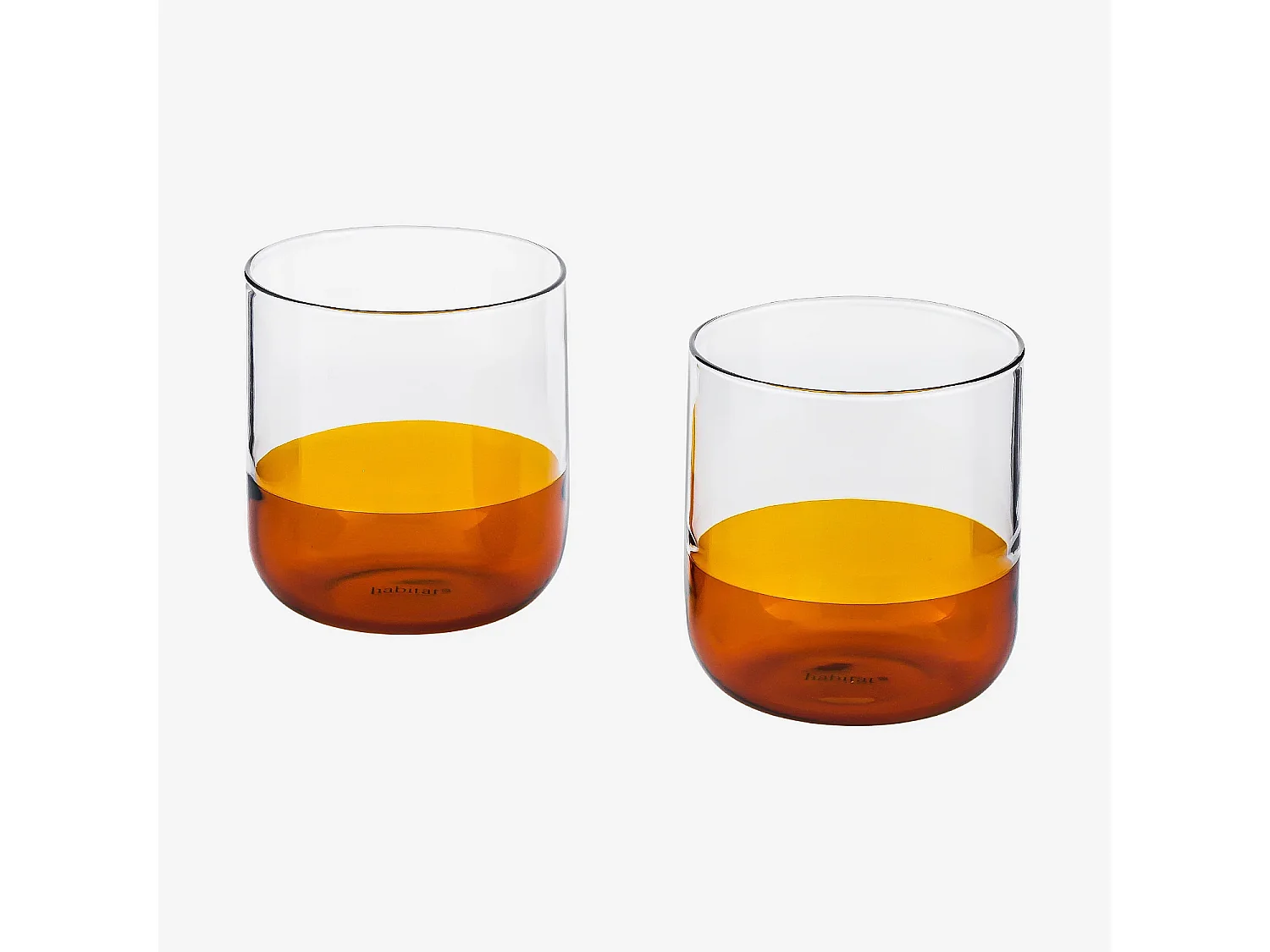 Lot de 2 verres - 34 cl - Orange