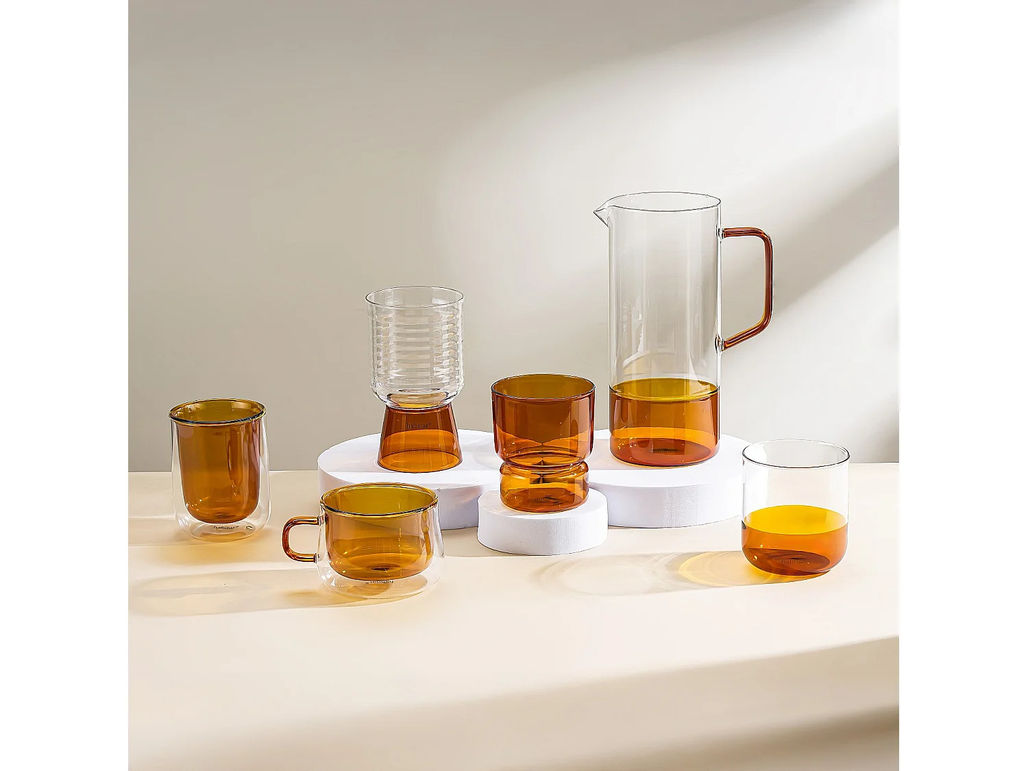 Lot de 2 verres - 34 cl - Orange