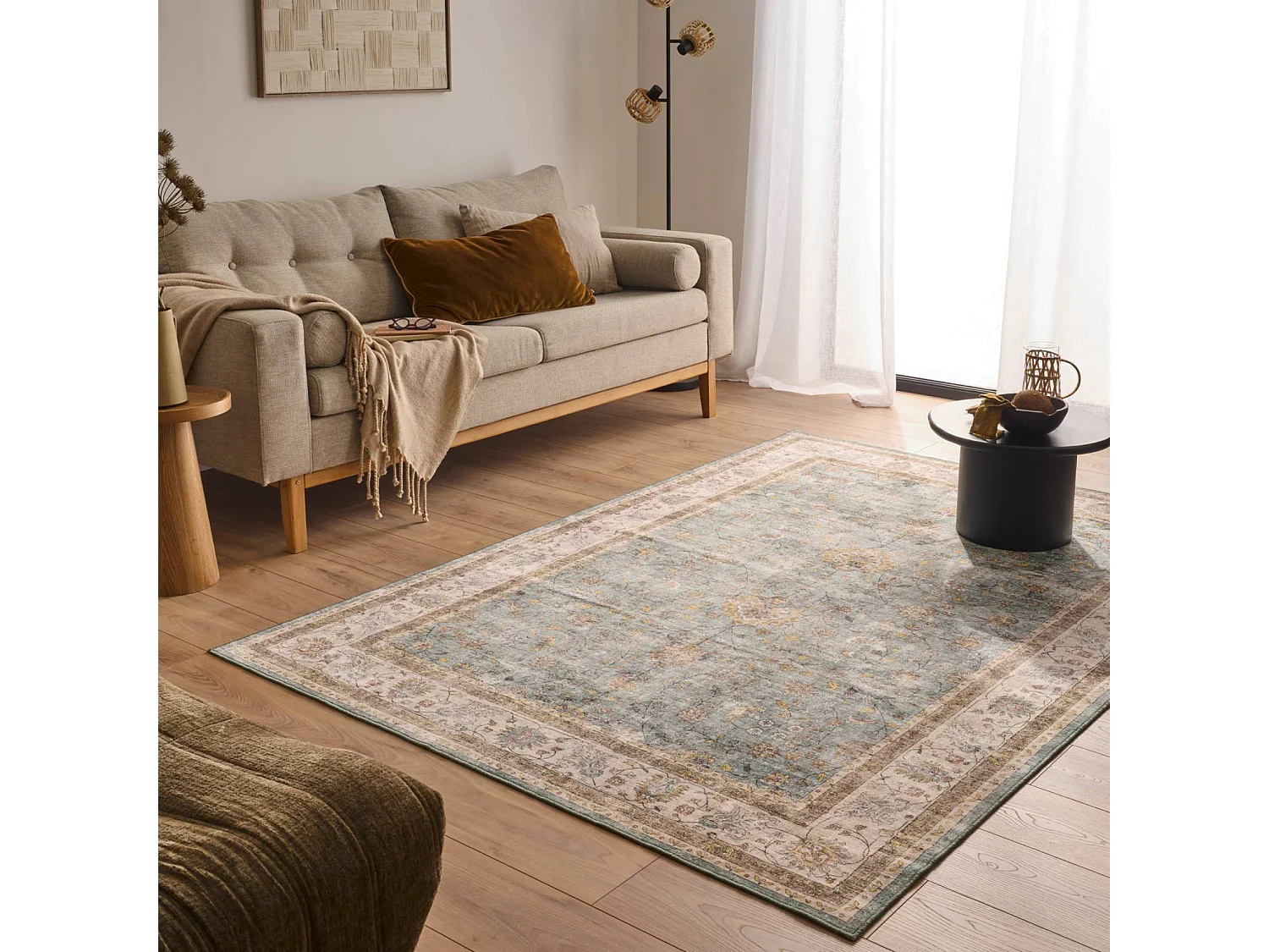 Tapis intérieur motif persan multicolore 160x220cm - Liv