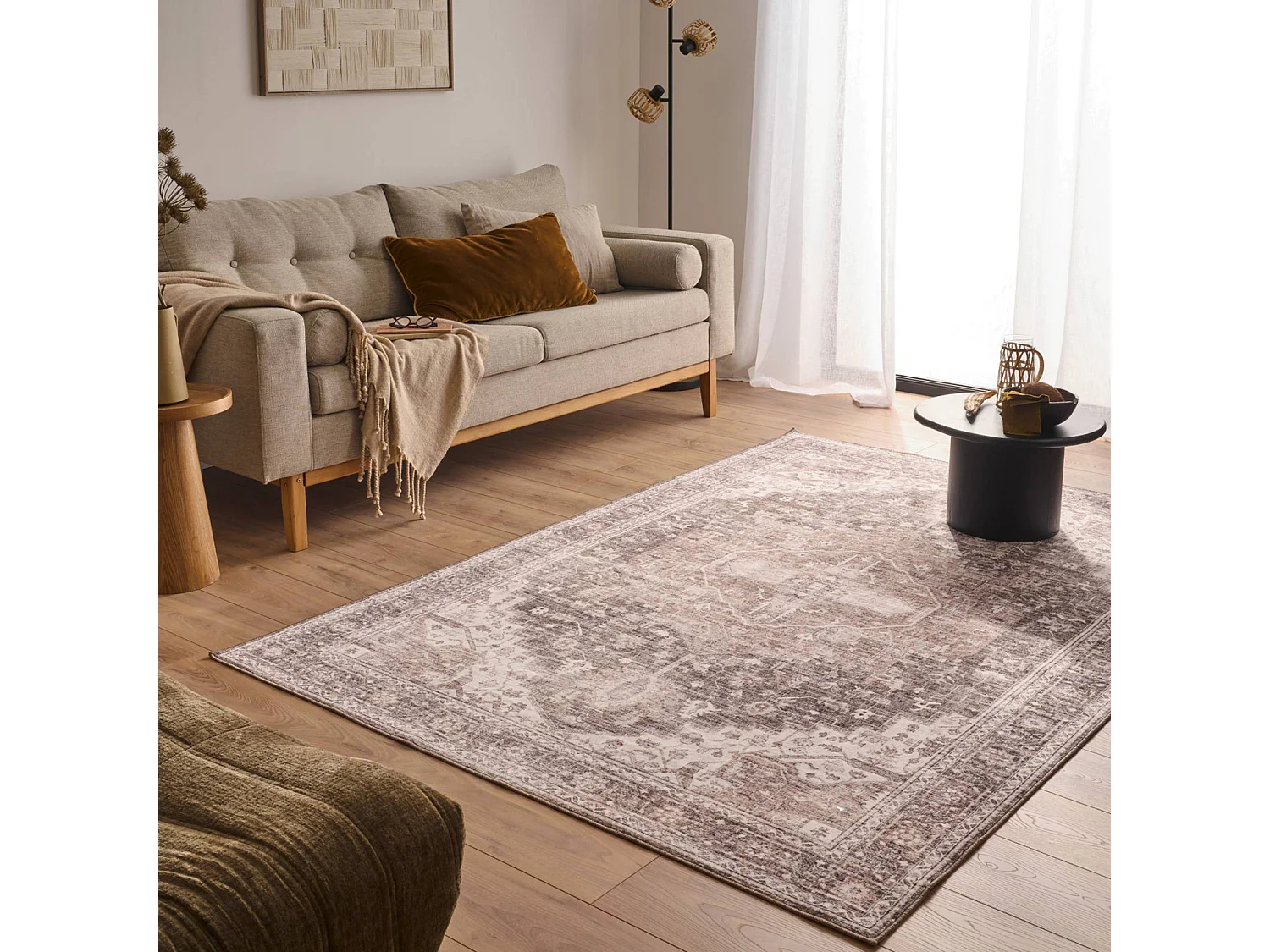 Tapis intérieur motif persan multicolore 200x280cm - Emile