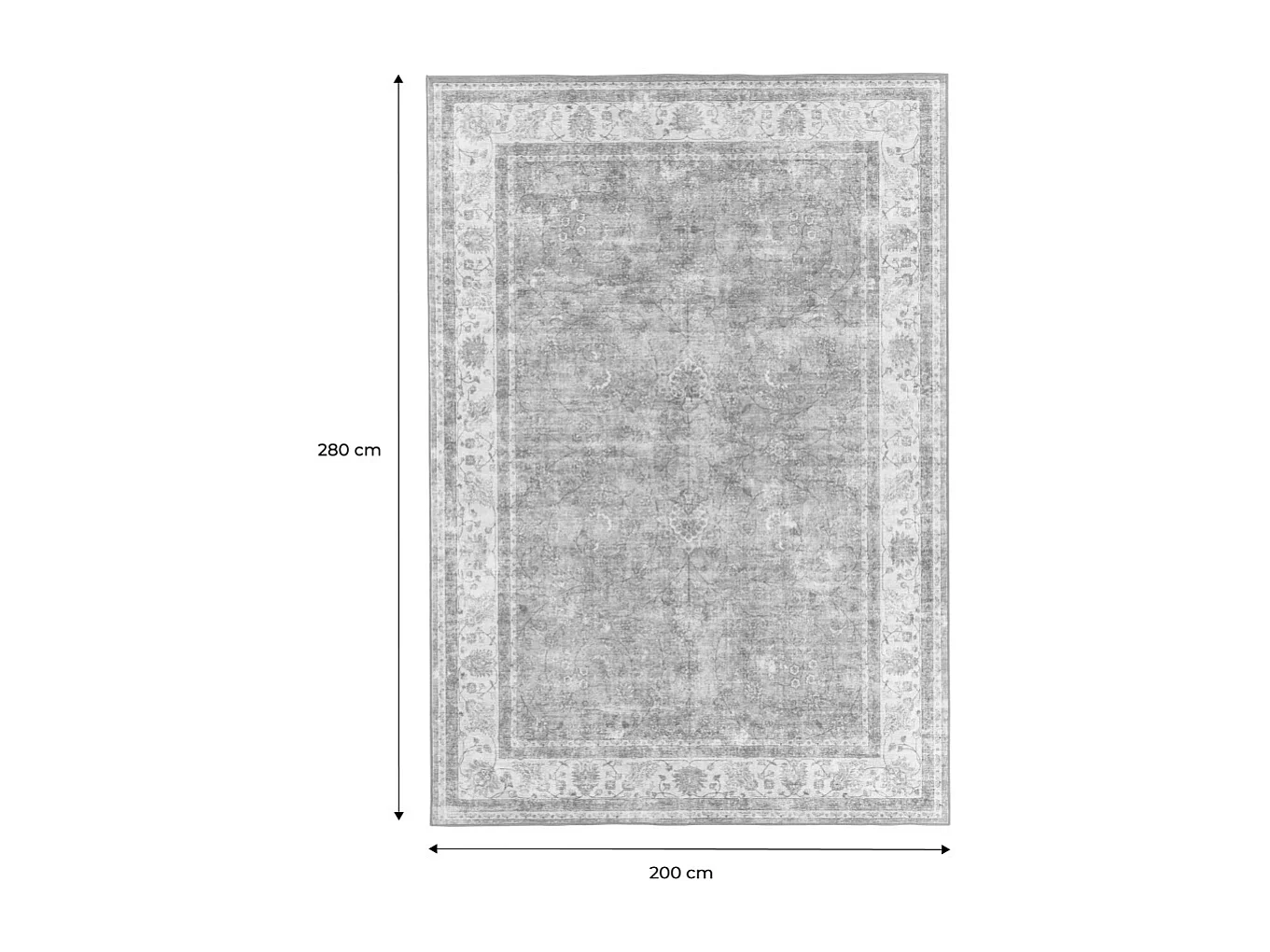 Tapis intérieur motif persan multicolore 200x280cm - Liv