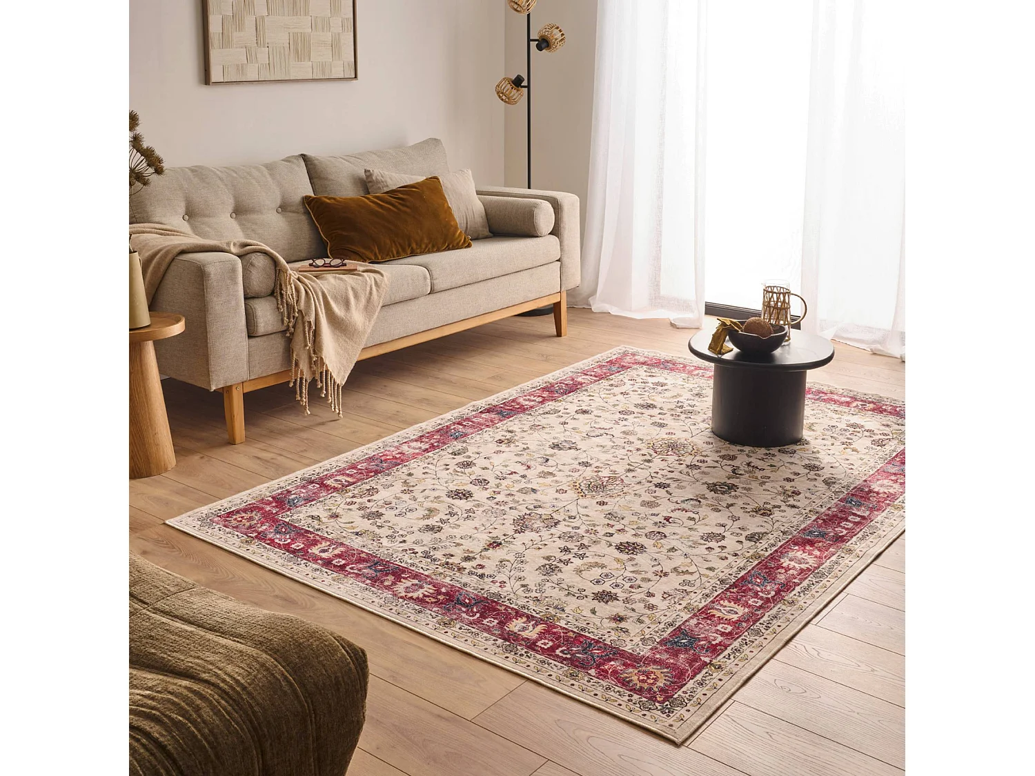 Tapis intérieur motif persan multicolore 200x280cm - Ivo