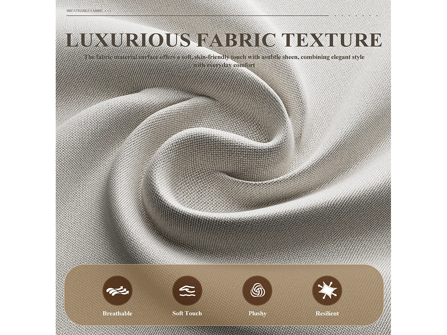 Fotel vintage z lnu z rozkładanym stolikiem i boczną kieszenią, siedzisko z pianki memory, lekki i łatwy do codziennego przenoszenia