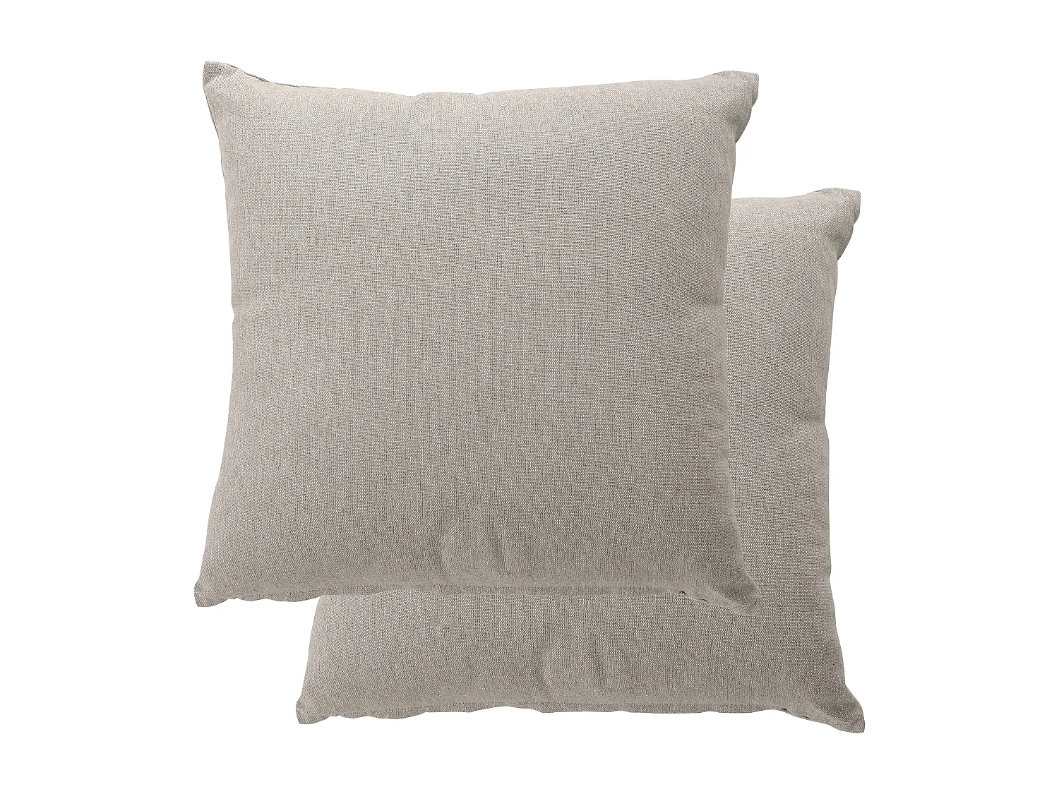 2 coussins carré déhoussable, 40x40cm, lin, coton chambray, Collection Cambria, CMADECO