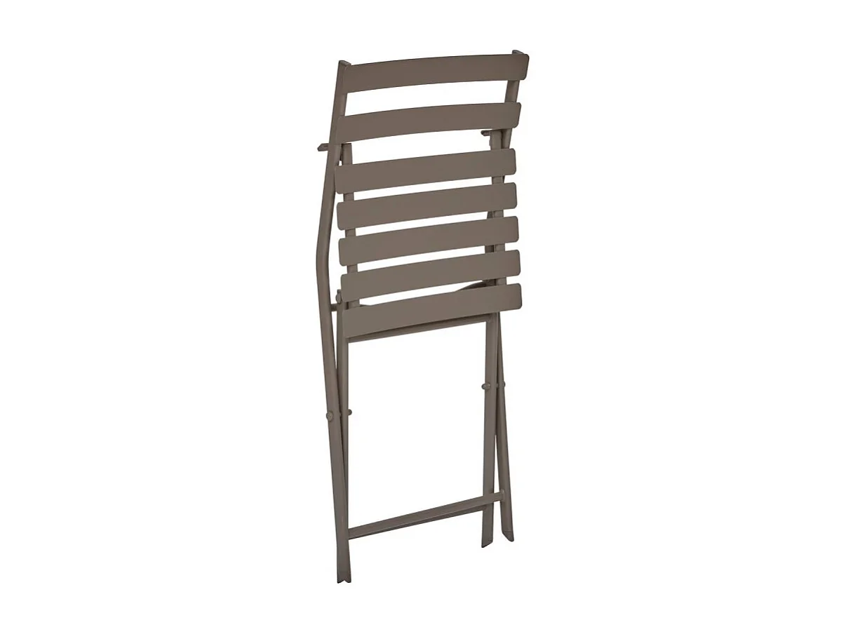 Chaise métal pliante Greensboro café Hespéride