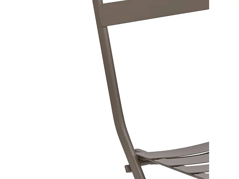 Chaise métal pliante Greensboro café Hespéride