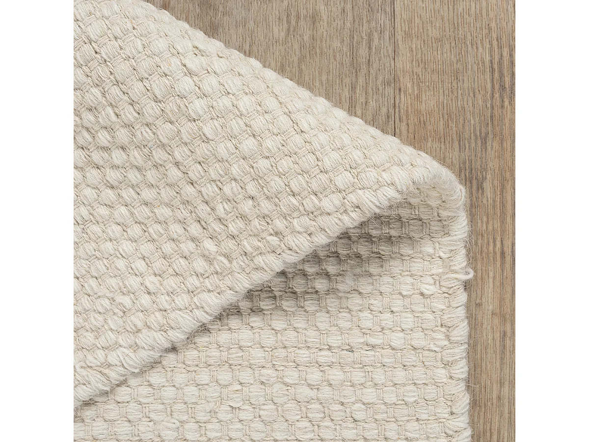 Teppich handgewebt Boho skandinavisch natur, Creme, 240 x 340 cm