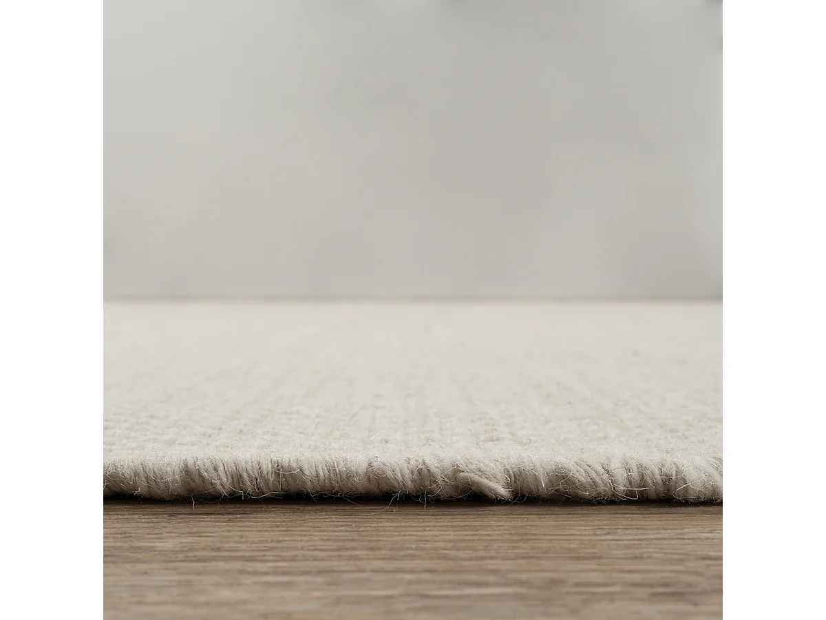 Teppich handgewebt Boho skandinavisch natur, Creme, 240 x 340 cm