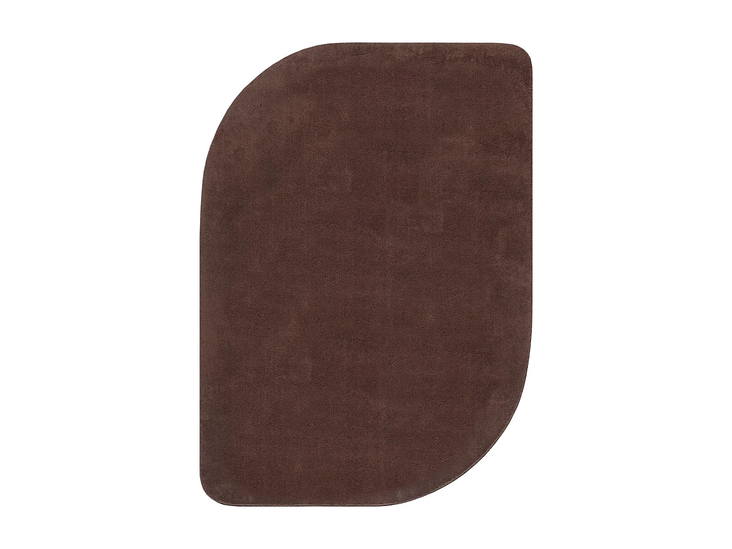 Tapis modern antidérapant lavable, marron, 120 x 160 cm