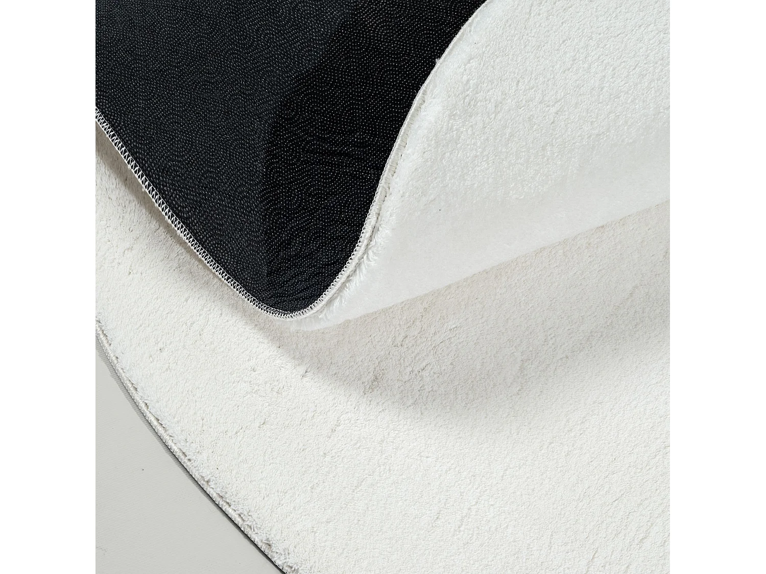 Tapis modern antidérapant lavable, crème, 160 x 220 cm