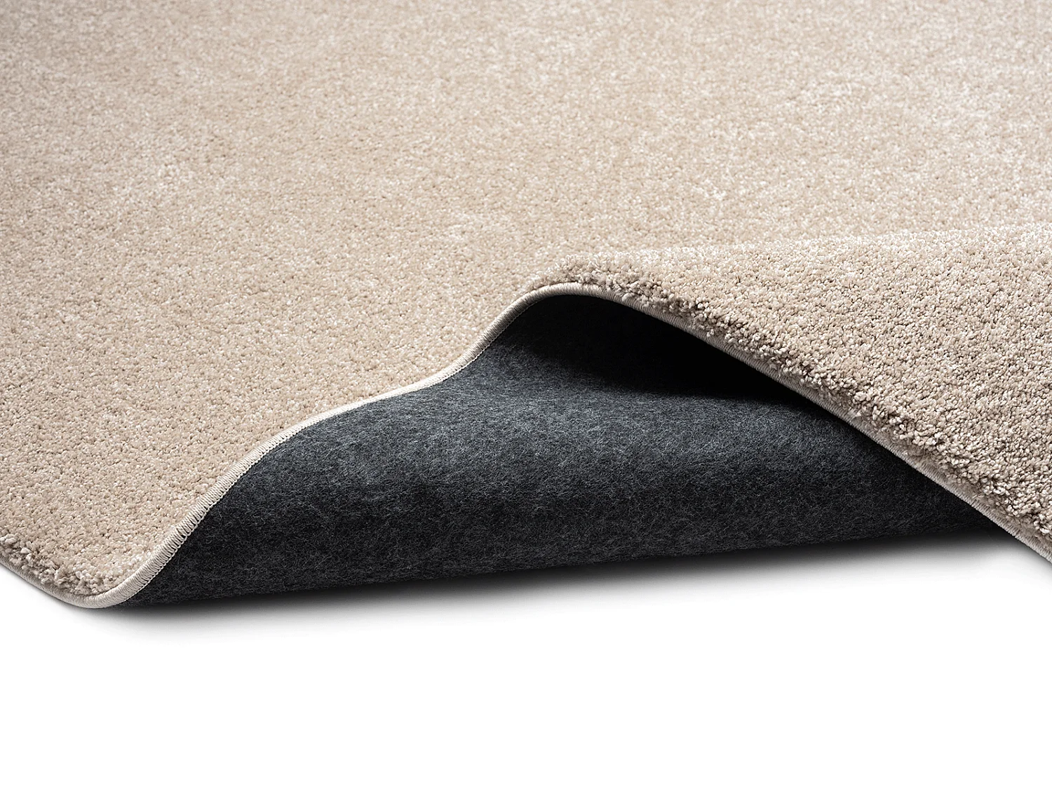 Tapis Grande salon moderne moelleux élégant, Beige, 160 x 230 cm