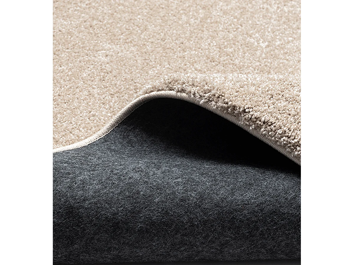 Tapis Grande salon moderne moelleux élégant, Beige, 160 x 230 cm