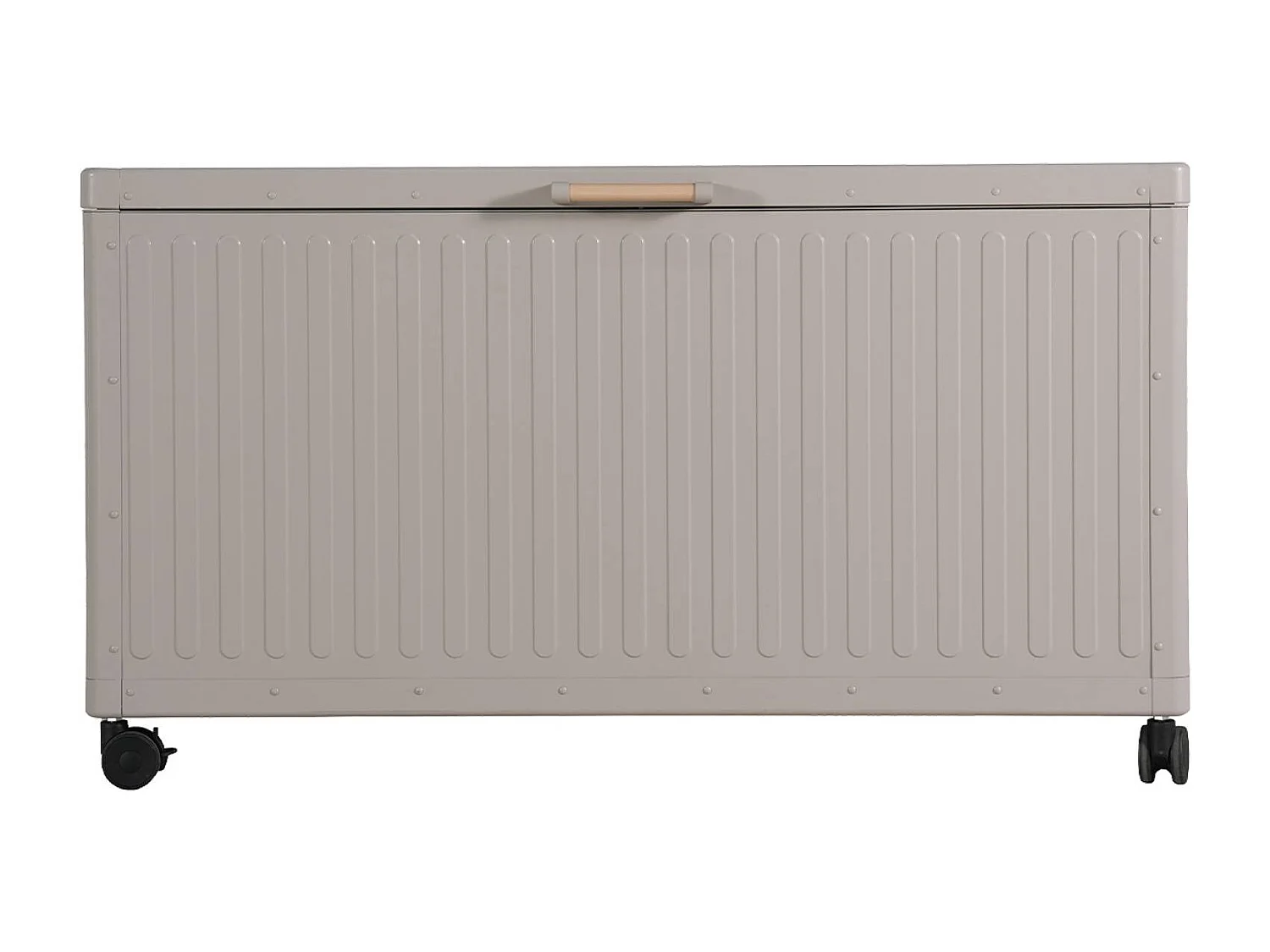 Caja de jardín de aluminio, 775l gris pardo