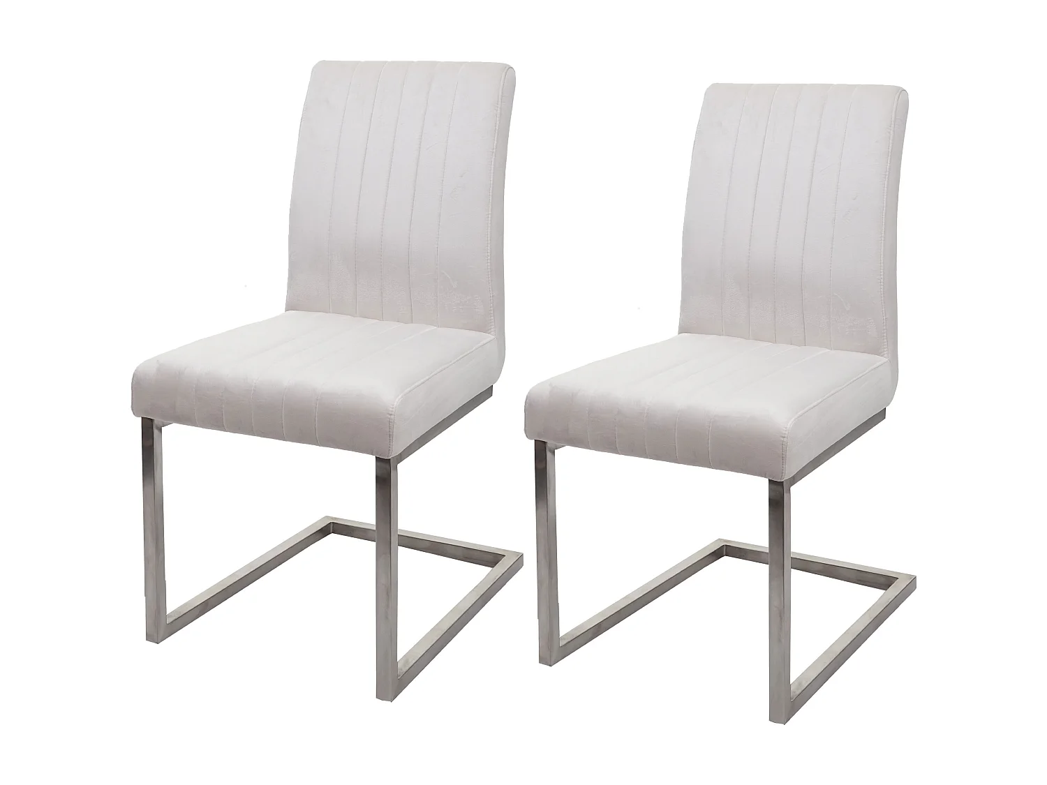 Sledestoel MCW-L14 (set van 2),  crème-wit