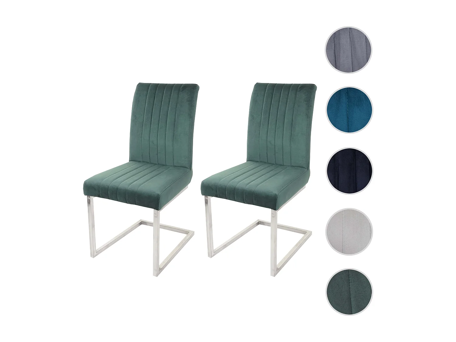 Sledestoel MCW-L14 (set van 2),  groen