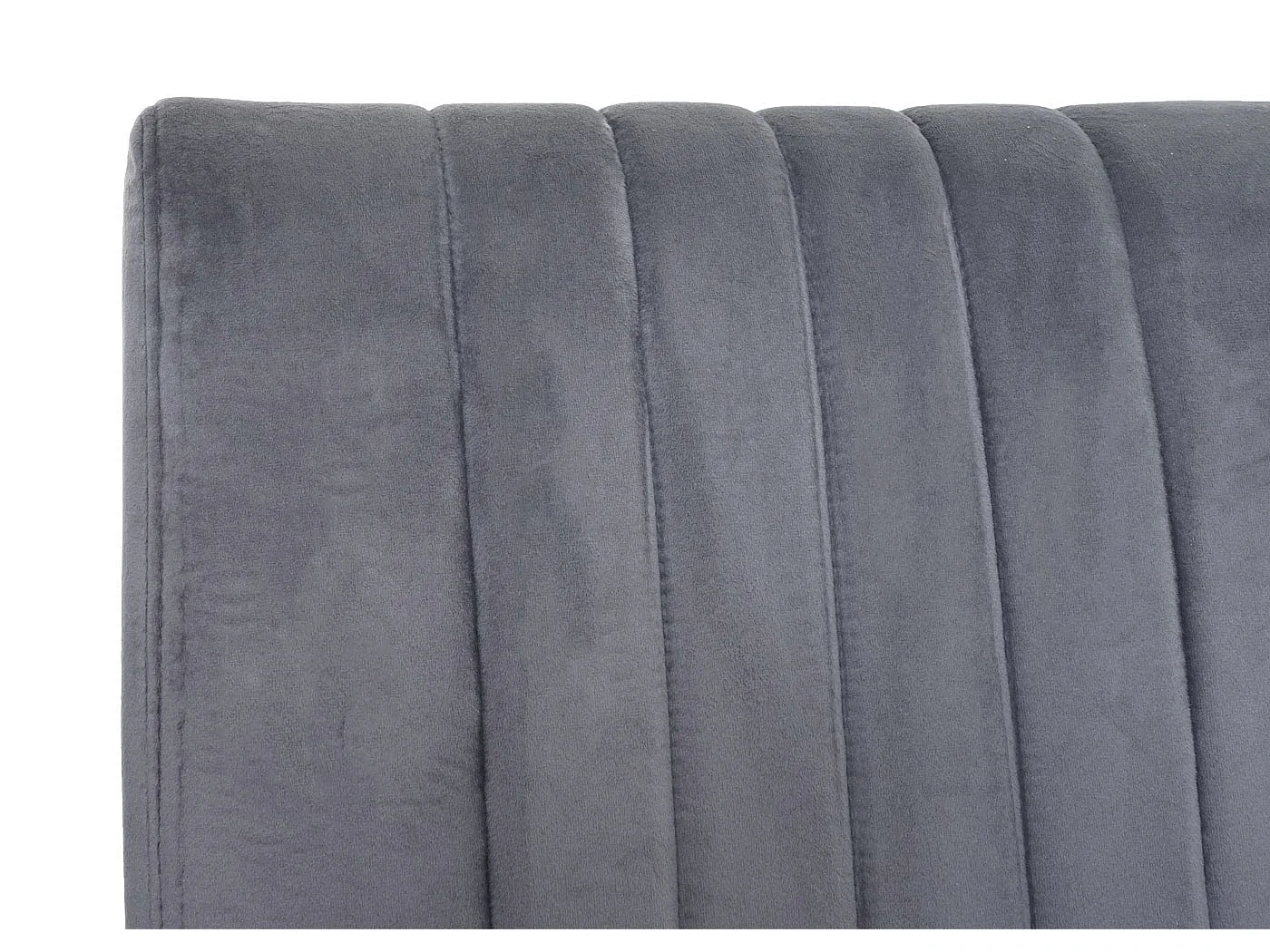 Set 2x sedie sala da pranzo design moderno MCW-L14 struttura a slitta velluto ~ grigio scuro