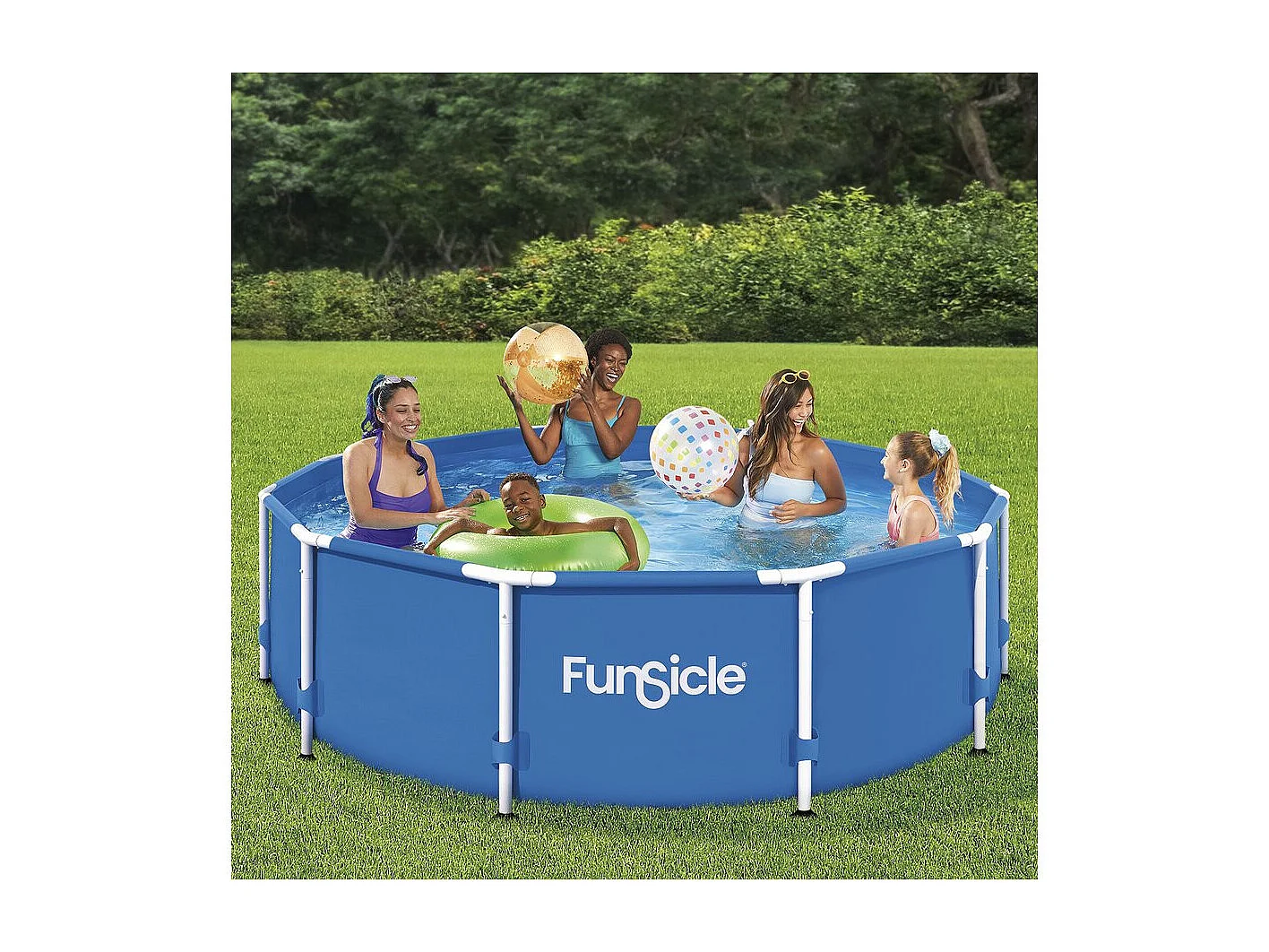 Piscine tubulaire ronde "Auria" – 305 x 76 cm - Bleu