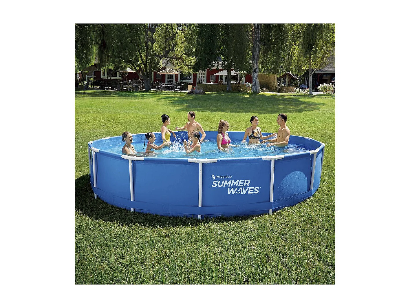 Piscine tubulaire ronde "Annie" – 4,57 x 4,57 x 0,84 m - Bleu