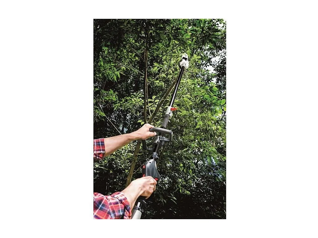 Débroussailleuse thermique 4 en 1 SCHEPPACH 52cc - Débroussailleuse, coupe-bordures, taille-haies et élagueuse télescopique