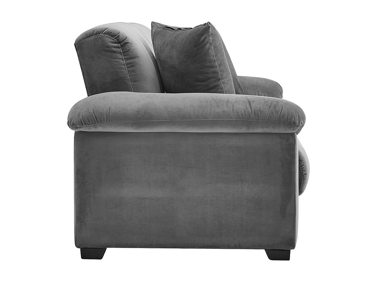 Grey Fabric Channel Design Sofa Bed
