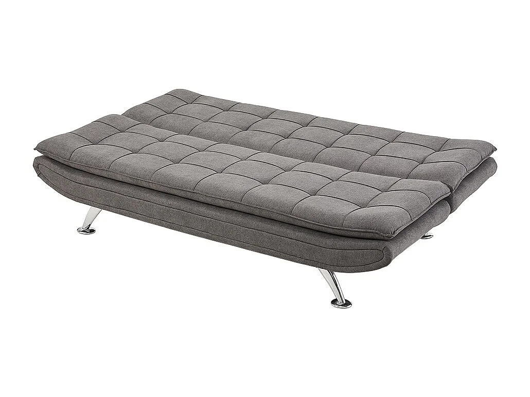 Dark Grey Linen 3 Position Convertible Sofa Bed