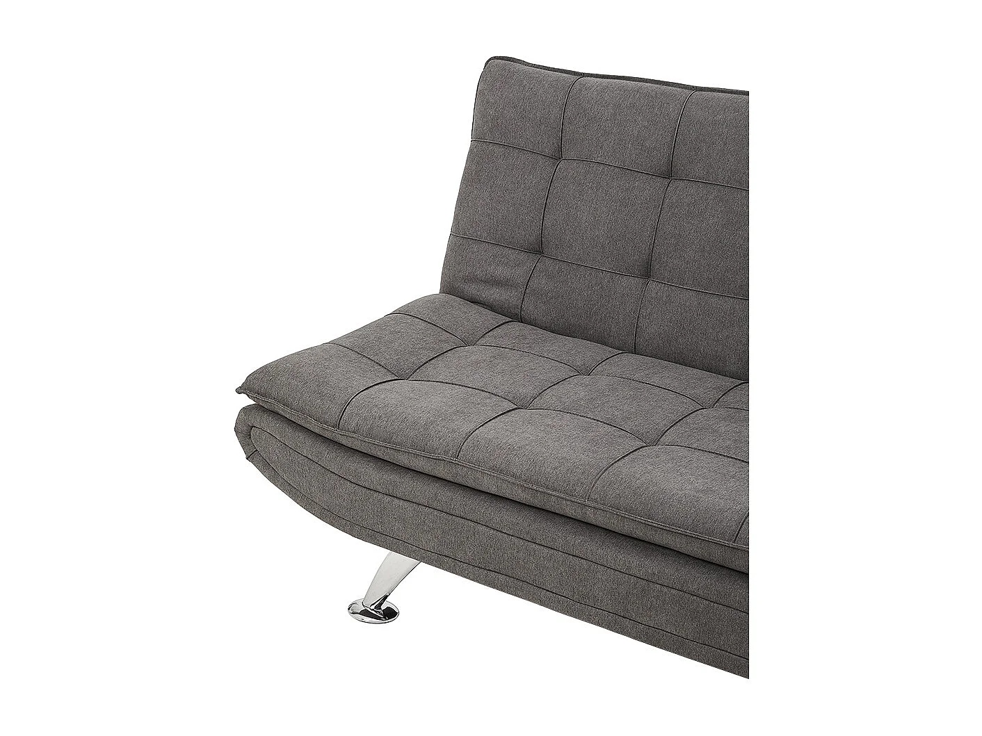 Dark Grey Linen 3 Position Convertible Sofa Bed