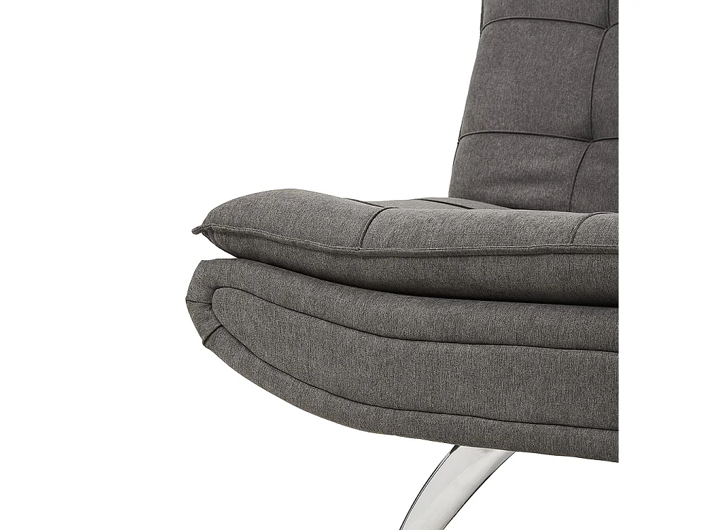 Dark Grey Linen 3 Position Convertible Sofa Bed