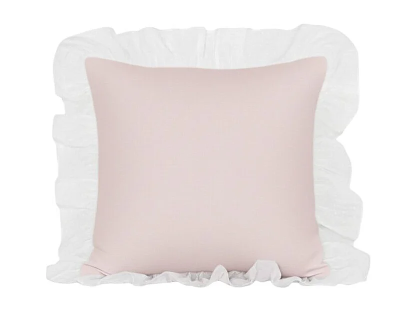 Fodera cuscino cotone rosa 40x40cm