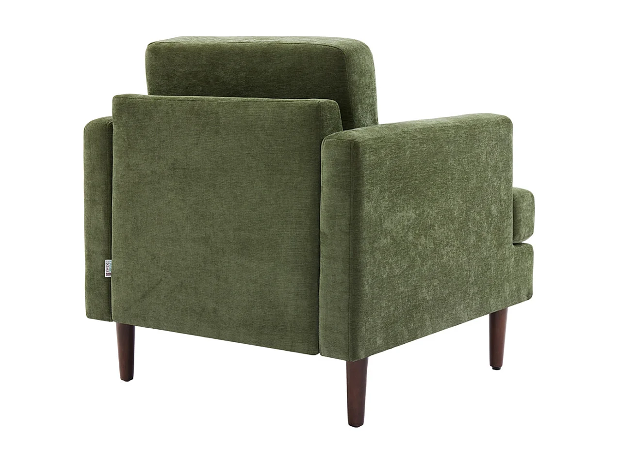 Mid-Century 1 Seater Sofa with Soft Cushion Seat & Back Support - Green