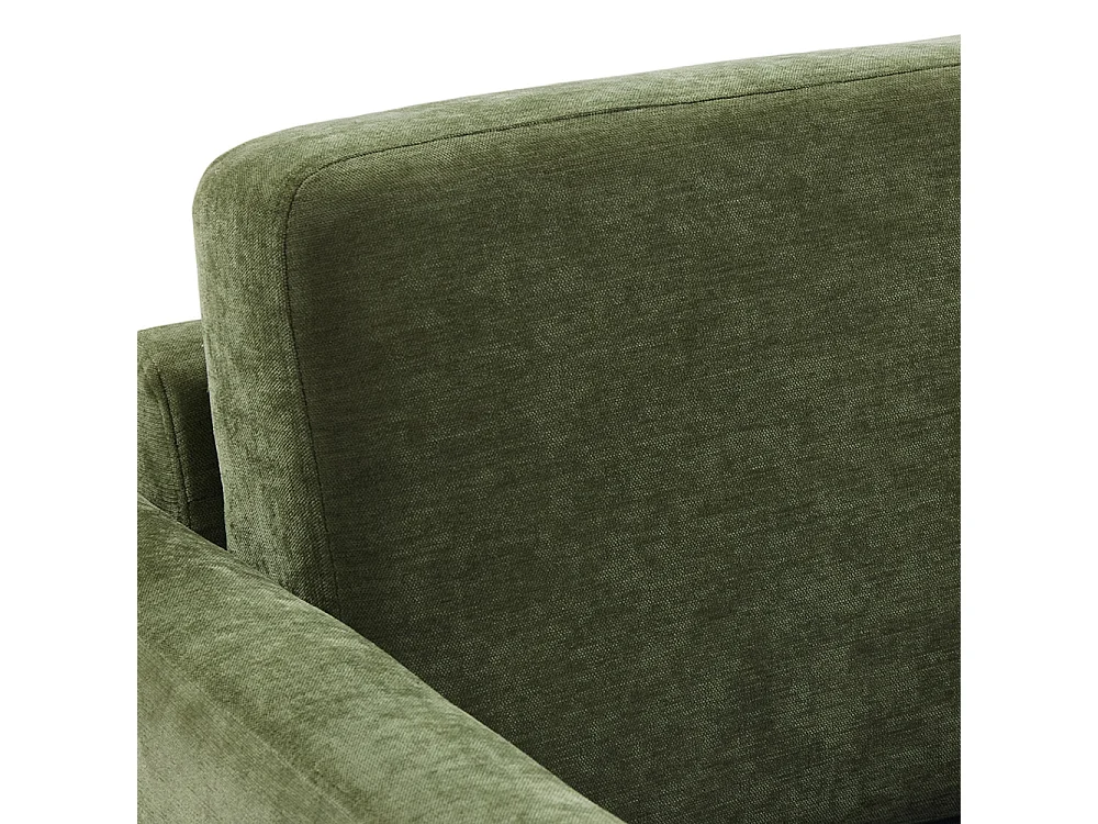 Mid-Century 1 Seater Sofa with Soft Cushion Seat & Back Support - Green