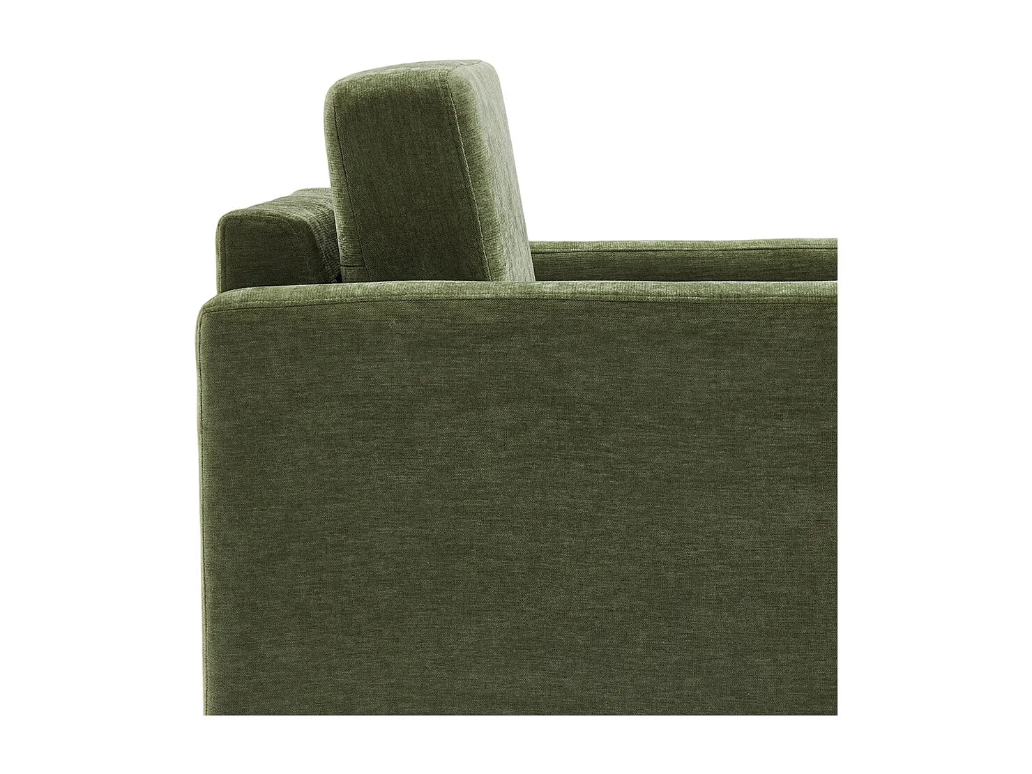 Mid-Century 1 Seater Sofa with Soft Cushion Seat & Back Support - Green