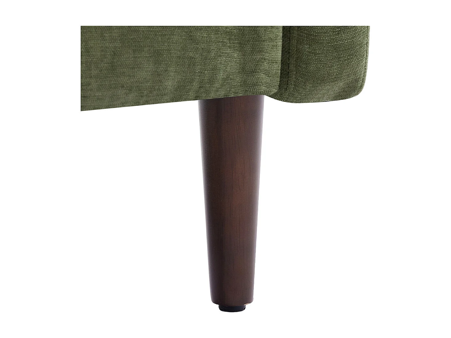 Mid-Century 1 Seater Sofa with Soft Cushion Seat & Back Support - Green
