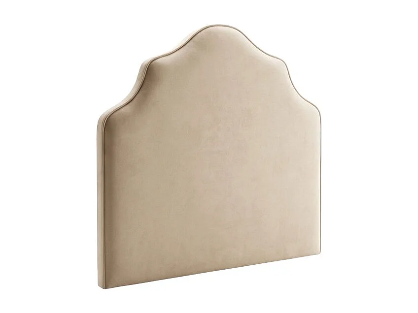Gepolstertes Kopfteil beige 90/105cm