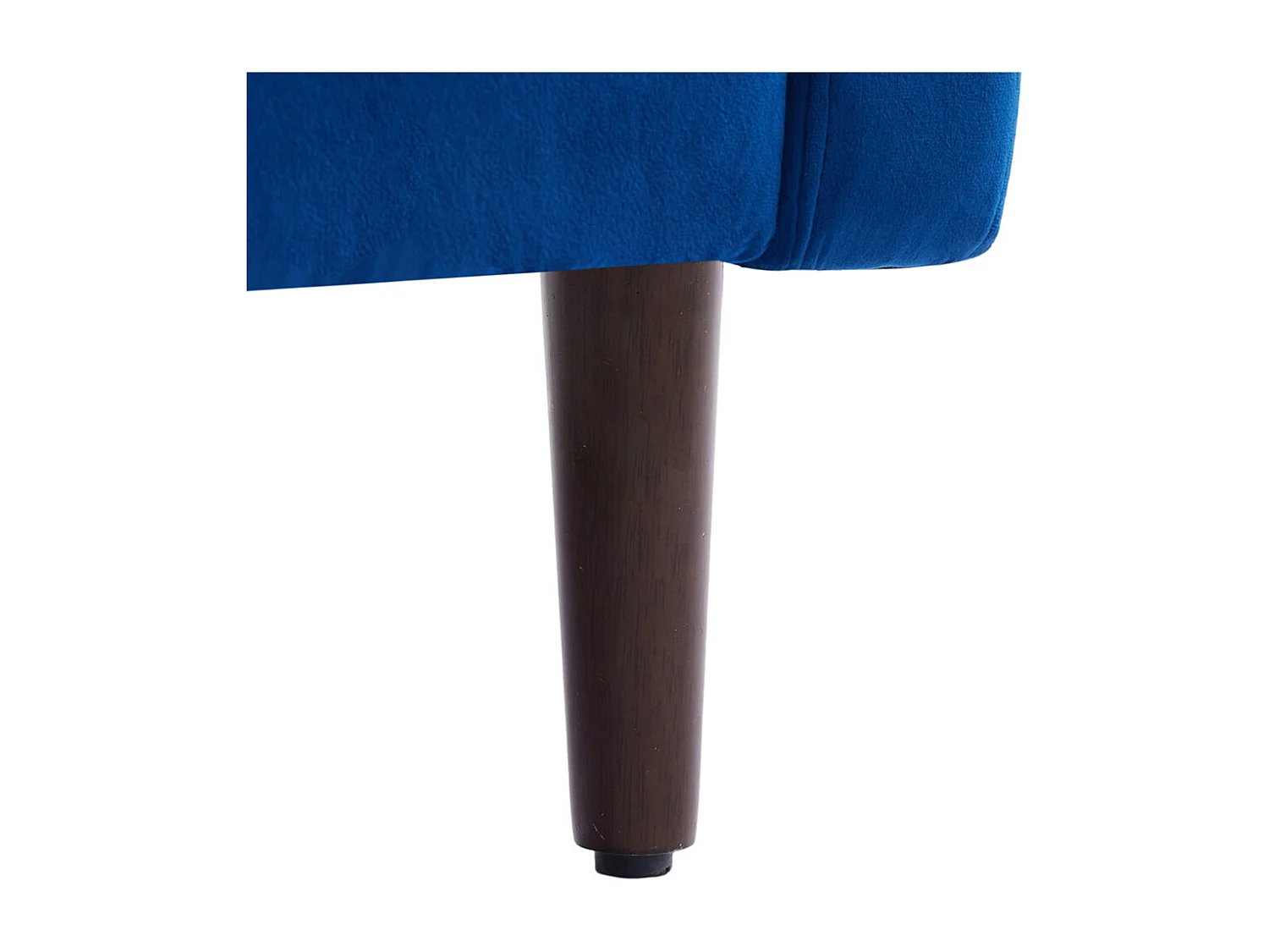 Mid-Century 1 Seater Sofa with Soft Cushion Seat & Back Support - Blue