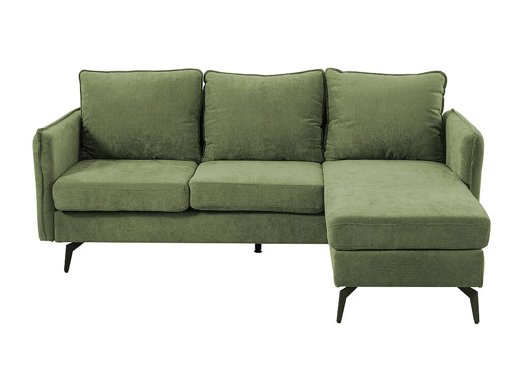 Green 3-Seater Corner Sofa with Reversible Chaise