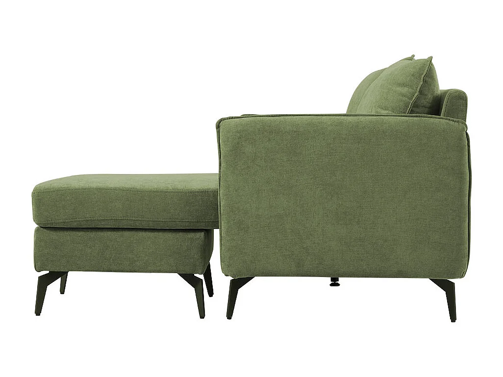 Green 3-Seater Corner Sofa with Reversible Chaise