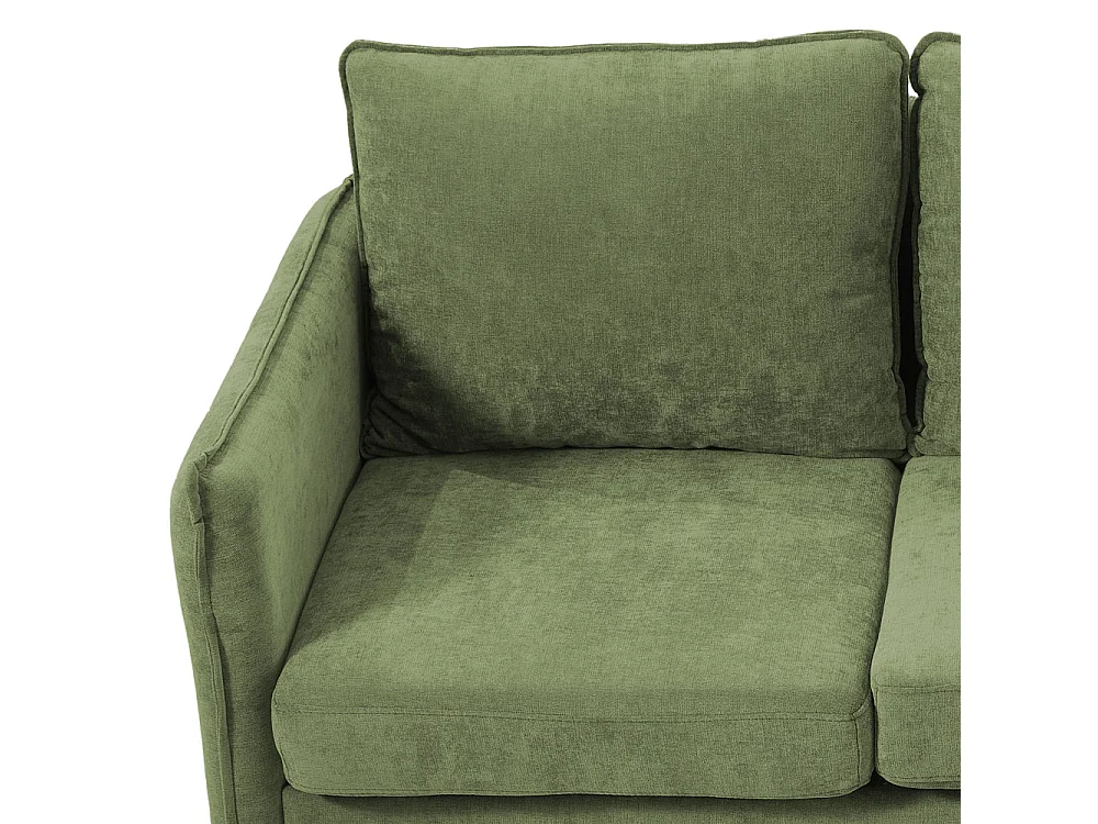 Green 3-Seater Corner Sofa with Reversible Chaise